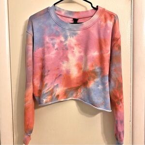Wild Fable tie-dye crop sweatshirt